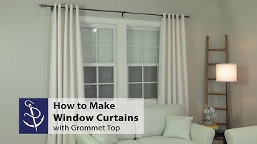 How to Make a Window Curtain with Grommet Top