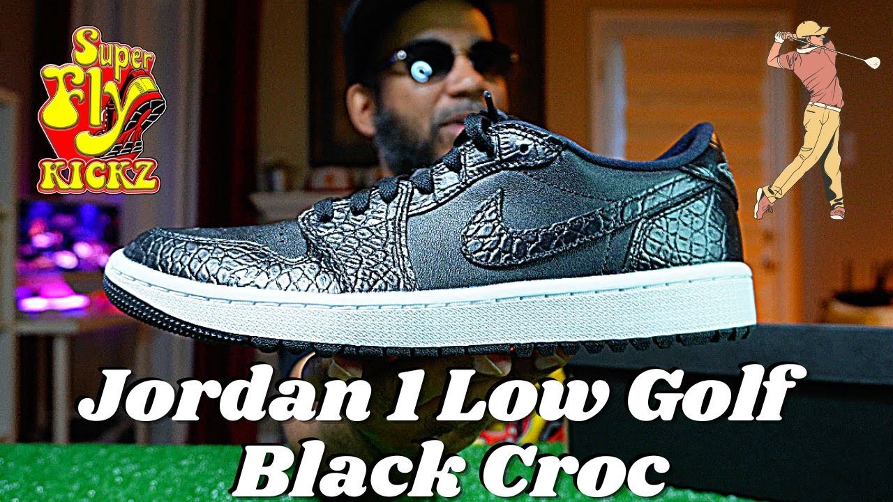 【新品未使用】JORDAN 1 LOW G Black Crocodile