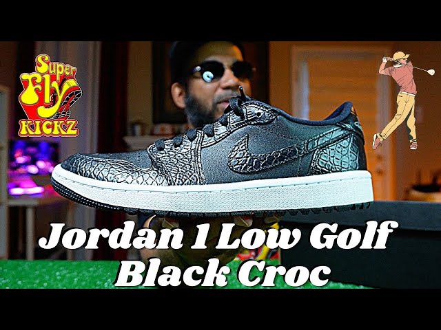 【新品未使用】JORDAN 1 LOW G Black Crocodile