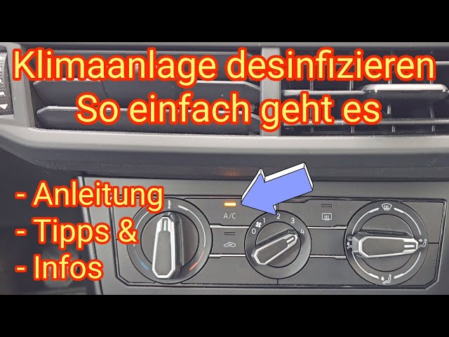 Klimaanlage stinkt & müffelt? Auto-Klimaanlage desinfizieren +