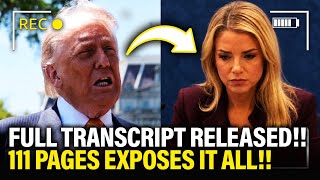 Bondi FULL Transcript EXPOSES Donald Trump EPSTEIN COVER UP!!!