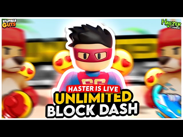 Block dash e laser infinito no stumble guys - Dluz Games