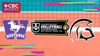 U Sports Men's Volleyball Championship: Western Mustangs (8) vs. Trinity Western Spartans (1) - QF