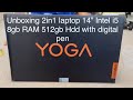 Unboxing Lenovo Yoga 7 2in1 laptop 14” Intel i5 8gb RAM 512gb Hdd with digital pen #fyp #technology