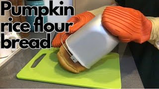 How to make pumpkin rice flour bread using Panasonic SD-P104 Bread