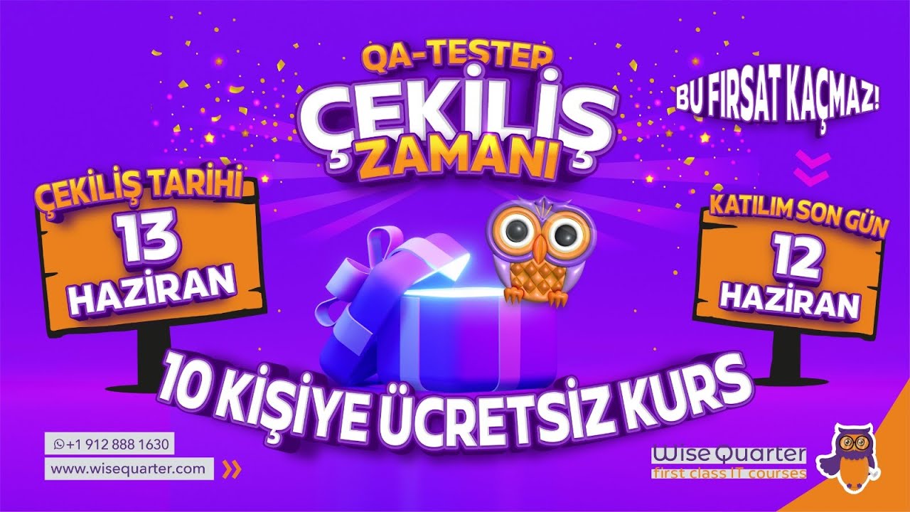 SDET - Software Development Engineer in Test Çekiliş | Wise Quarter ...
