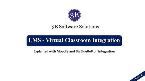 LMS Virtual Classroom Integration explained with Moodle and BigBlueButton Integration - Part 2