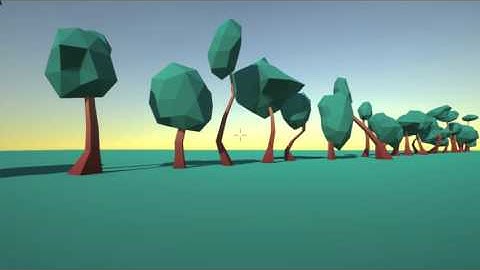 Procedural Generated Low Poly Trees