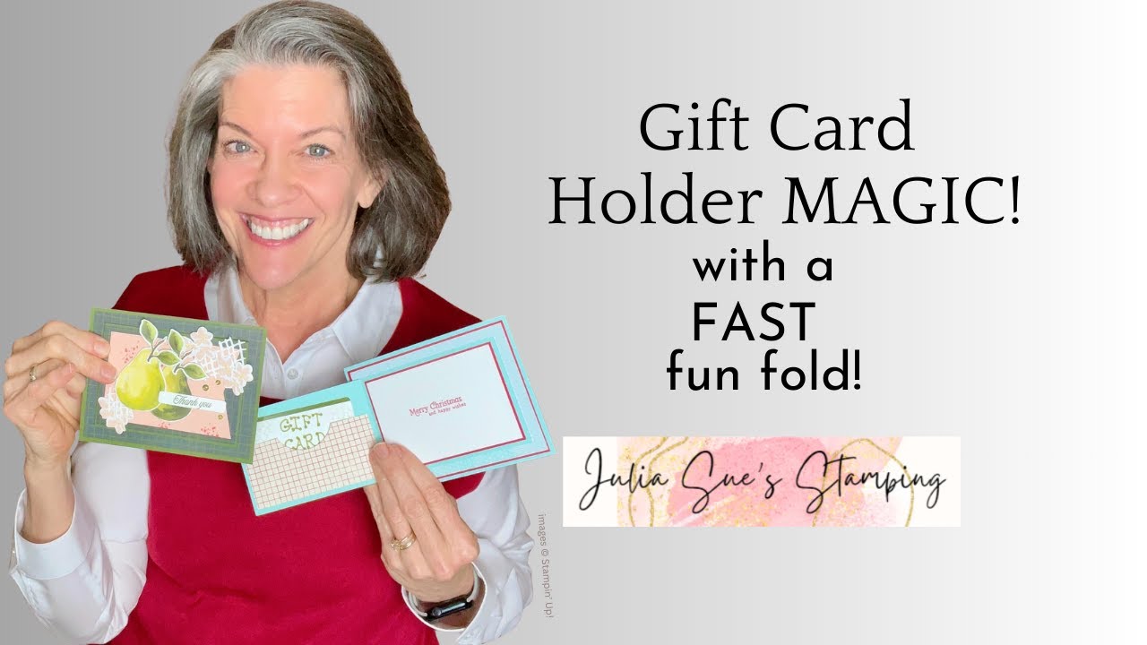 Easy Fun Fold Gift Card Holder Tutorial - Fast Any Occasion Card Idea ...