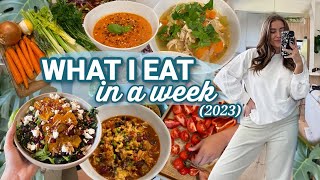 WEEK OF EASY DINNERS! *realistic* healthy meal ideas for winter! | morgan yates