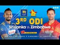 🔴 LIVE | 3rd ODI - Zimbabwe tour of Sri Lanka 2022