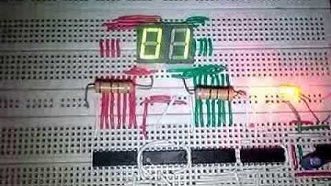 0-59 counter using 7490 decade counter