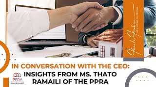 In Conversation with the CEO: Insights from Ms. Thato Ramaili of the PPRA