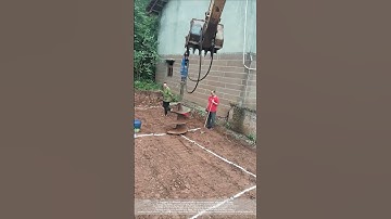 Auger foundation piling - good tools and machinery make work more efficient