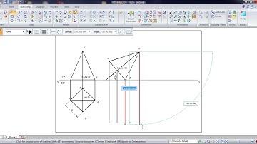 Projection of Solids #4 || Square pyramid by Prof. Vinayak Koppad