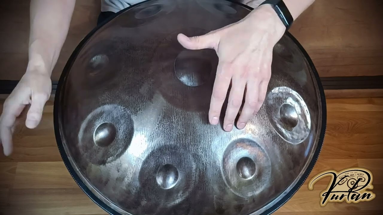 KurPan | Handpan E Harmonic Minor 9 | E / A B C D E F G# B | нержавейка 1мм