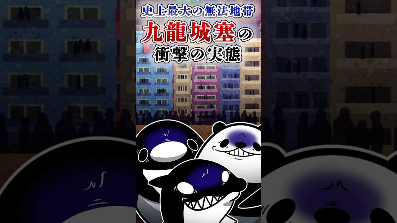 【史上最大の無法地帯】九龍城寨の衝撃の実態#テイペン #plottアニメ
