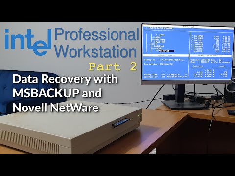 486 Data Recovery with MSBACKUP and NetWare // Intel Professional Workstation (Part 2) | #DOScember