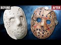Painting & Weathering a Freddy vs Jason "Battle Damage" Fiberglass Mask - Friday the 13th DIY