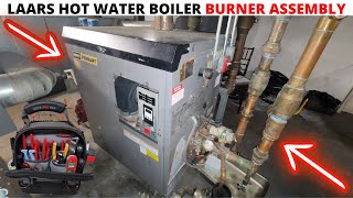 HVAC Service Call: Laars Hot Water Boiler Burner Inspection And Replacement (Igniton Failure)