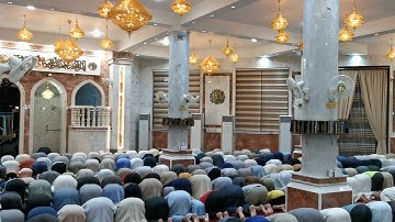 صلاة العشاء ليلة ٧ رمضان ١٤٤٣هجرية للقارئ ايهاب العكيدي في جامع خالد بن الوليد