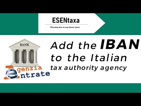 Italian Tax Refund Made Simple | Add your IBAN to the Italian Tax Agency website