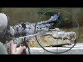 Hunting the African Nile crocodile with snipers, Part Three