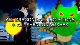 ALL DRAGON BALL LOCATIONS + ALL SHENRON WISHES | Anime Spirits