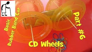 Basic Rubber Band Car Part #6 CD wheels comparison