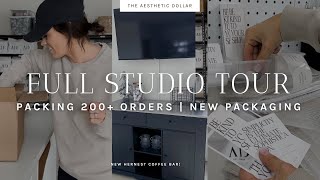 Studio Vlog | No. 11 | Packing 200+ Orders | Full Studio Tour | Hernest Furniture | Cash Stuffing