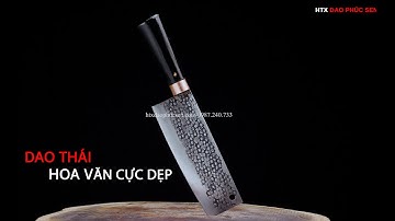 Dao Thái Hoa Văn Cực Đẹp G03TMDD, Hàng Chuẩn Của HTX DAO PHÚC SEN