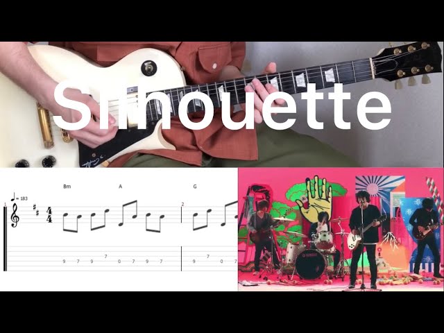 NARUTO OP - Silhouette (guitar cover with tabs u0026 chords) class=