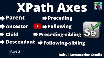 XPath Axes - ancestor, parent, following-sibling, preceding-sibling, child, descendant in Selenium-2
