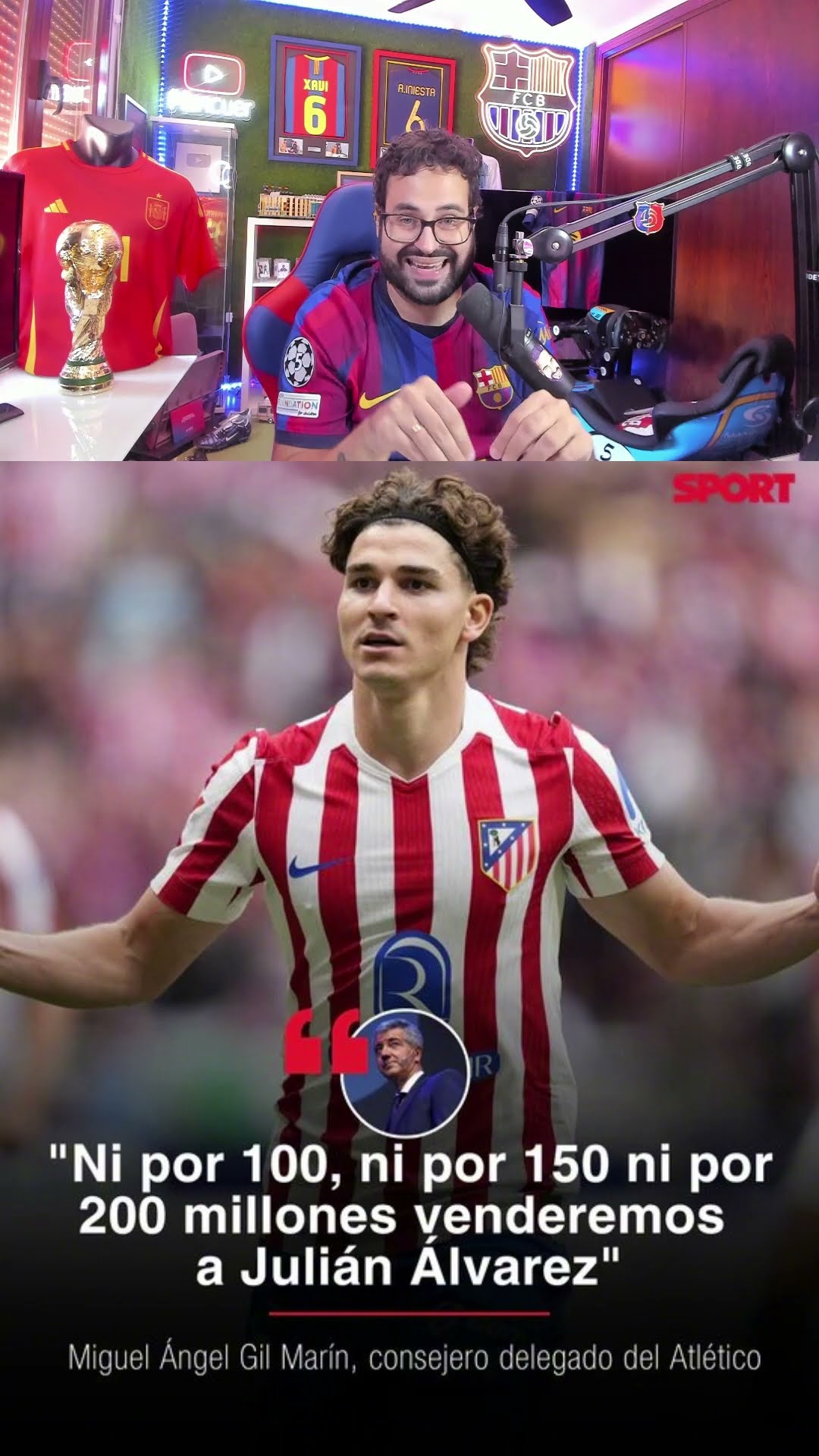 Julián Álvarez no se vende #julianalvarez #barça #atleticomadrid #mancuer #futbol #shortvideo