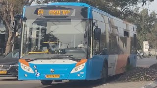 Temsa LF12 of Extra on Route 69 on HaGavish st. in Netanya