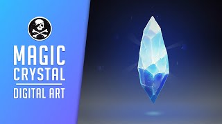 MAGIC CRYSTAL ART! Digital Painting Process in Photoshop ● SephirothArt