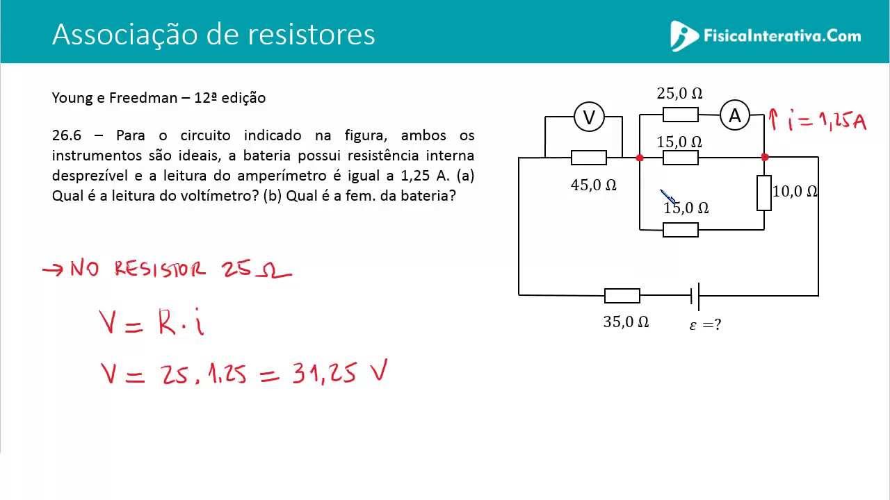 Circuitos eletricos exercicios resolvidos vestibular