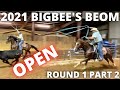 2021 Bigbee&#39;s Biggest East of the Ms Open Roping Round 1 Part 2 | Team Roping