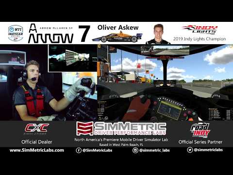 Oliver Askew - INDYCAR iRacing Challenge - Round 2 Practice,  presented by SimMetric Labs