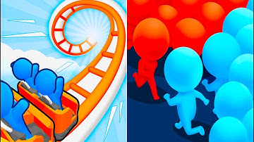 Runner Coaster Vs Count Master🍄☁️🌸 Walkthrough All New Max Update Mobile Tiktok Gameplay Gf3822