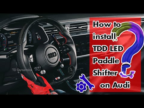 How to Install LED Paddle Shifter Extension for Audi by TDD (NEW Product)