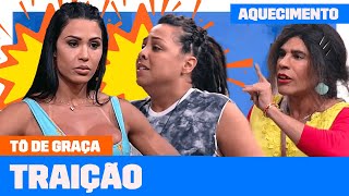 Marraia e Sonaira TERMINAM O NAMORO de vez? | Aquecimento Tô De Graça | Humor Multishow