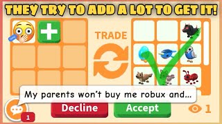 OOF! HER PARENTS WONT LET HER TO BUY ROBUX! SO THEY TRY ADD A LOT TO GET THIS ROBUX STUFF #adoptme