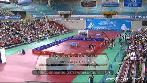 ITTF World Tour 2012. Korea Open: WANG Hao CHN vs ZHANG Jike CHN