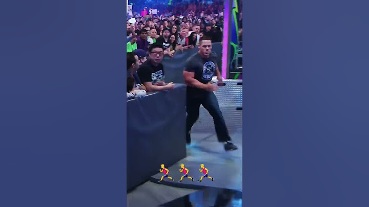 John Cena RUNS during WrestleMania #Short