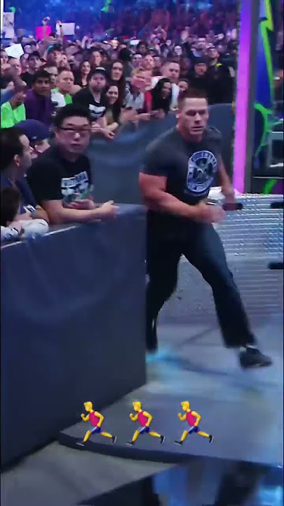 John Cena RUNS during WrestleMania #Short