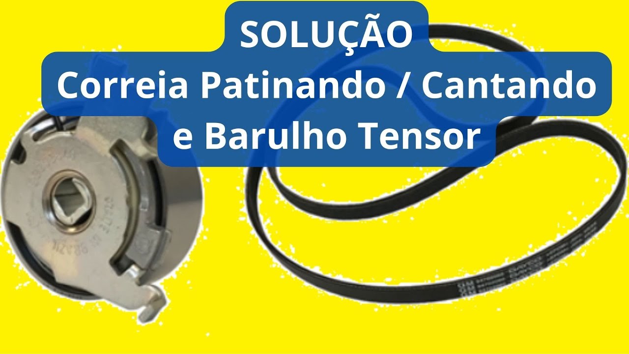 Solução correia Patinando, fazendo barulho e batendo tensor dica serve para  todos carros