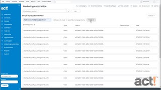 Act! CRM Classic Training Video - Export Email Transactional Data