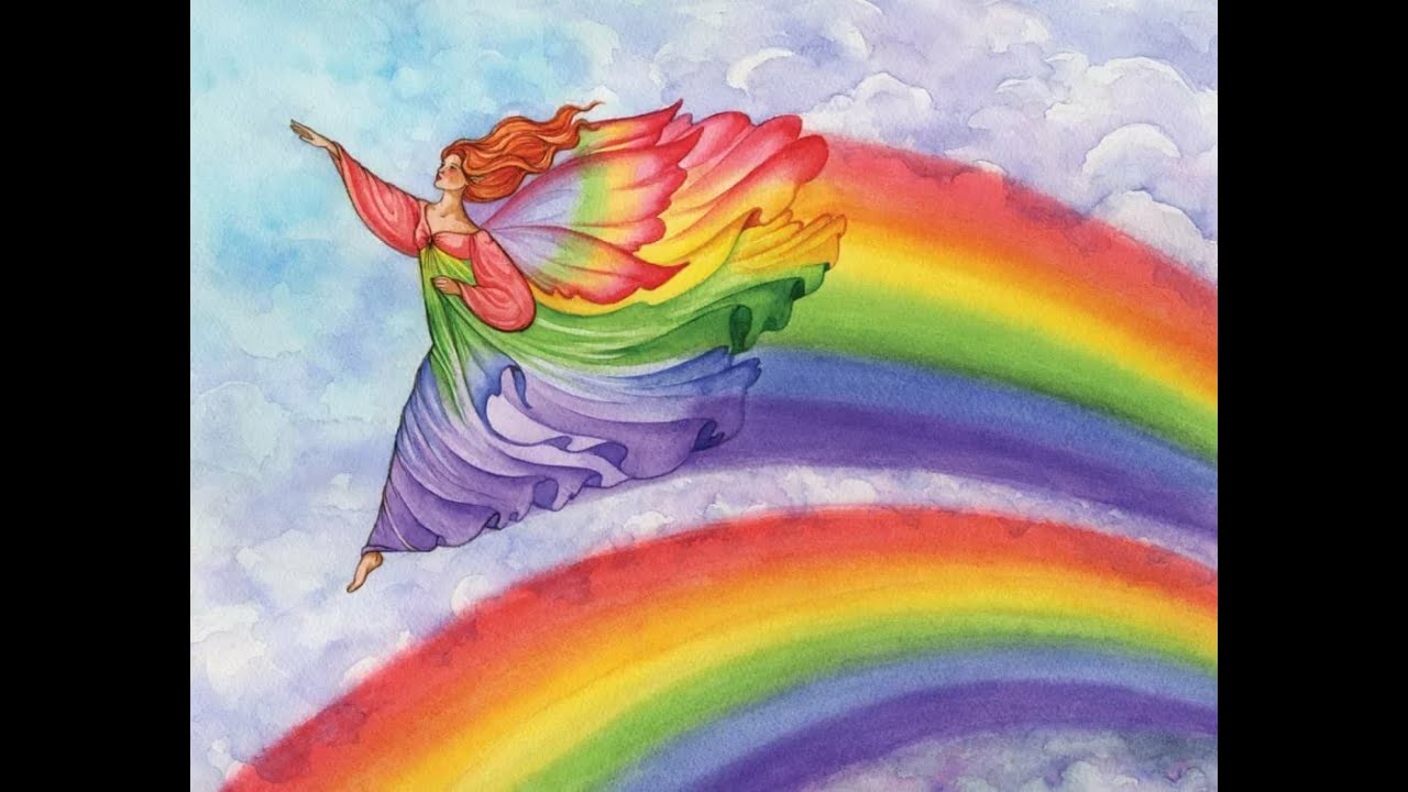 Папа кит рисует радугу