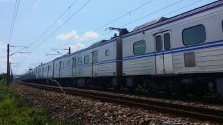 2017/7/12 1198次 EMU600區間車 新竹到基隆 湖口南閃大燈,鳴笛通過
